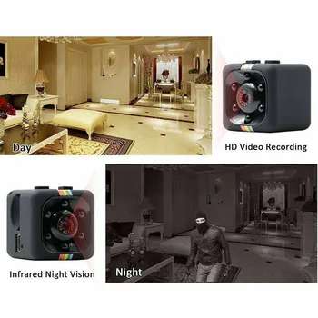 SQ11 Full HD 1080P Mini Automobilių Paslėptas DV DVR Kamera Brūkšnys Cam IR Night Vision