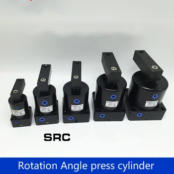 SRC25/32/40/50/63-90L/R besisukantis cilindras sukasi tvirtinimo cilindrų 90 laipsnių 180 laipsnių, 45 laipsnių