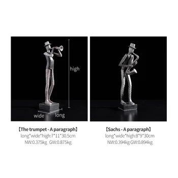 Statulos duomenys muzikantų dervos meno reikmenys Figūrėlės yra muzikos Ornamentai, Skulptūros, Amatų Biuro Senovinių Namų Dekoro