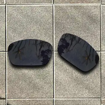 Stealth Black Poliarizuoti Akiniai nuo saulės Pakeitimo Objektyvą-Oakley Kuro Elementų Rėmo UV Apsauga Gero Sporto