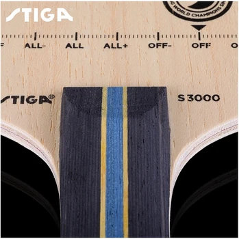 STIGA S3000 Stalo Teniso Ašmenys Raketę Allround žaisti 5 sluoksnių medienos kontrolės Originalus STIGA stalo tenisas bat irklas