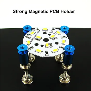 Stiprus Magnetinis PCB Turėtojas Spausdintinių plokščių Vizuoti Litavimo Asamblėjos Stovėti Apkabos Rungtynių Su 4 Paramos Ramstis