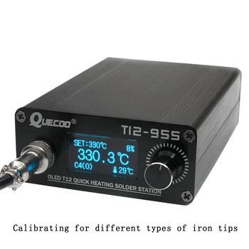 STM32 T12-955 V2.1s Litavimo Stotis Elektroninių lituoklio 1.3 colių Skaitmeninio stotis litavimo geležies patarimas suvirinimo įrankis nr. plug