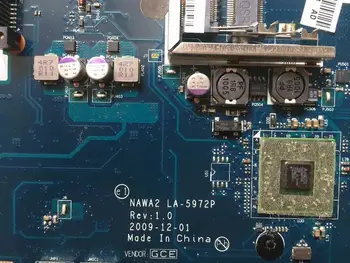 Stock NAWA2 LA-5972P lenovo G555 nešiojamojo kompiuterio motininės plokštės sisteminės plokštės DDR2 Išbandyti 60 dienų garantija