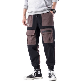 Streetwear 2020 Poilsiu Vyrų Juodos Haremo Kelnės Multi-pocket Kratinys Vyras Sweatpants Streetwear Atsitiktinis Hip-Hop Mens Krovinių Kelnės