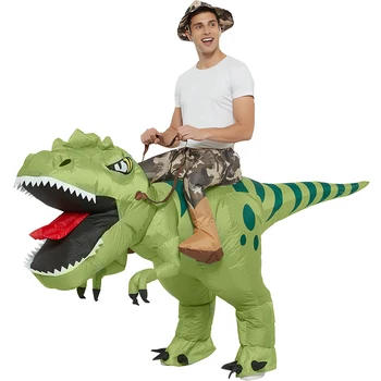 Suaugusiųjų Pripučiamas Kostiumas Dinozaurų Kostiumai Jojimo T Rex Juokinga Talismanas Cosplay Kostiumas Vyrams Dino Anime ir Animacinių filmų Šalis Suknelė