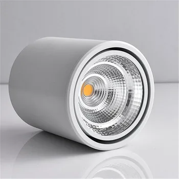 Sukasi COB LED Lubų šviesos paviršinės montuotės Cilindrų Lubų lempos 5W/7W/10W/12W/15W/20W Miegamojo kambarį drabužių parduotuvė