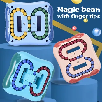 Sukasi Magic Bean Piršto Žaislas Rubyy Galvosūkiai Patarimai Įtempių Žaislai Vaikams ir Suaugusiems Išpakavimas Išpakuokite Dovanos Didmeniniams!