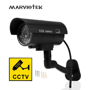 Suklastotas, Fiktyvus vaizdo Kamera Modeliavimas Manekeno CCTV Kameros Lauko home security Vaizdo Stebėjimo Mini Kulka Kamera HD Mirksi LED Šviesos