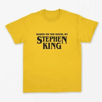 Sunfiz HJN Romaną Stephen King Marškinėliai Siaubo Marškinėliai Siaubo Ventiliatorius Dovana Mados T Shirts 90s Estetikos Viršūnių Tees