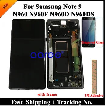 Super AMOLED LCD Samsung Note 9 LCD N960F LCD Samsung Note 9 N960F LCD Ekranas Touch 