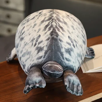 Super modeliavimas Japonija Antspaudas Pliušinis žaislas 3D spausdinimo Tikroviška Antspaudas Įdaryti Pagalvės Riebalų Jūros Gyvūnų Iškamšos, lėlės, žaislai vaikas