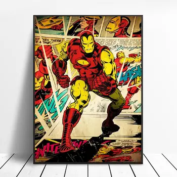 Superheros Komiksai Drobė Spausdinti Sienos Meno Plakato Nuotrauką Modernus Minimalistinis Miegamasis, Gyvenamasis Kambarys Apdailos Freskos Be Rėmelio