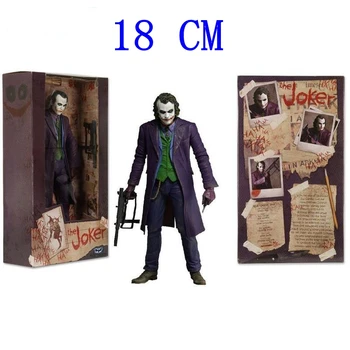 Surinkimo NECA Batman The Dark Knight Joker Heath Ledger PVC Pav Žaislai Modelis 7