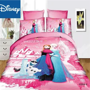 Sušaldyti patalynės komplektas mergaitėms namų dekoro vieno dydžio antklodė apima dvigule lova skleisti butas lapas 3pcs skatinimo pink cartoon karšto pardavimo
