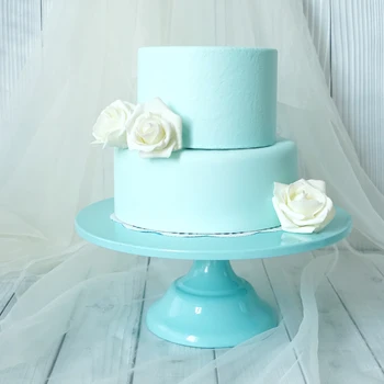 SWEETGO Mėlyna minkštas pyragas stovėti 10inch/12inch desertas turėtojas tortas pot vestuvių stalo dekoravimo priemonės, desertas, saldainiai baras