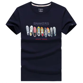 SWENEARO Vyrų Brand T-shirt Vasaros Aukštos Kokybės Medvilnės marškinėlius Vyrų Mados Print T-marškinėliai Vyrams, Drabužiai Viršūnes Tees homme 5XL