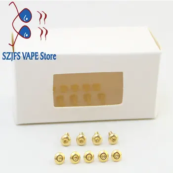 SXK stiliaus 9pcs aukso varžtai mygtuką Erzina V4 laukelyje mod BB lauke aukso nerūdijančio plieno elektroninių cigarečių vape priedai