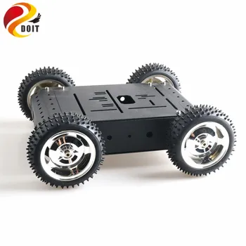 SZDOIT C3 4WD Smart Bakas Automobilių Važiuoklės Komplektas 85mm Varantys Nesurinkti Mobiliojo Roboto Platforma 4pcs Didelio Sukimo momento Variklis 