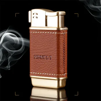 SĄŽININGAS, oda, dujos, lengvesnės Metalo pusėje gaisro dizaino pripučiami Cigarečių Degiklio kūrybinė asmenybė verslo dovanos Rūkymas