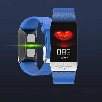 T1 Smart Watch Band Temperatūra Priemonė, EKG, Širdies ritmą, Kraujo Spaudimą, Stebėti Orų Prognozė Geriamojo Priminti vyrams, moterims
