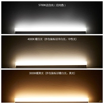 T5 Lempa, Vamzdžio Sienelės Šviesos diodų (LED) Fluorescencinis Vamzdelis Sieniniai Šviestuvai 220V Vonios kambario Apšvietimo Padažu Veidrodis Lempos Šviesa Aliuminio Šviestuvai