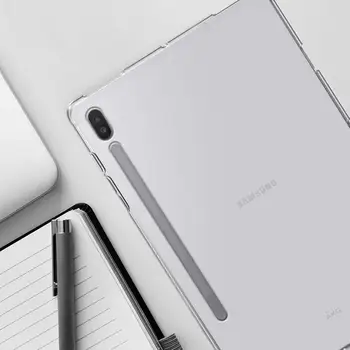 Tablet case for Samsung Galaxy Tab S7 Plius 12.4 Silikono soft shell TPU oro Pagalvė padengti Skaidriu apsaugos SM-T970 SM-T975
