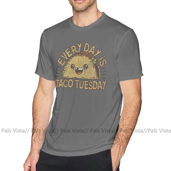 Taco Marškinėliai KIEKVIENĄ DIENĄ YRA TACO ANTRADIENIS T-Shirt Spausdinti Trumpas Rankovėmis Tee Marškinėliai Medvilnės Įdomus Atsitiktinis Žmogus 5x Marškinėlius