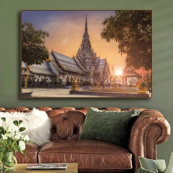 Tailandas Grand Palace Plakatas Sienos Meno Tapybos Drobės Šiuolaikinės Plakatai ir Spausdina Sienos Nuotraukas Gyvenimo Kambario, Miegamasis Apdaila