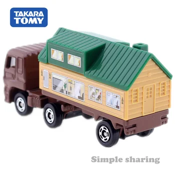 TAKARA TOMY TOMICA Nr. 89 ISUZU GIGA Namas Priekaba 1:64 Sunkvežimių Žaislas Diecast Miniatiūriniai Automobilio Modelio Rinkinys Juokinga Pop Magija Kūdikių Lėlės