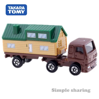 TAKARA TOMY TOMICA Nr. 89 ISUZU GIGA Namas Priekaba 1:64 Sunkvežimių Žaislas Diecast Miniatiūriniai Automobilio Modelio Rinkinys Juokinga Pop Magija Kūdikių Lėlės