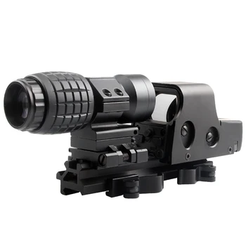 Taktinis 3x didinamasis stiklas Riflescope Airsoft 3X30mm Didinamąjį taikymo Sritis Dėmesio reguliuojamas Apversti Aukštyn Mount Medžioklės RL6-0059