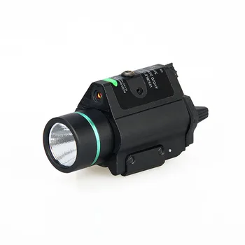 Taktinis LED Žibintuvėlis Žalias / Raudonas Lazeris Žvilgsnio 20mm Geležinkelių Mini Glock pistoletas Pistoletas Šviesos lanterna Airsoft Šviesos