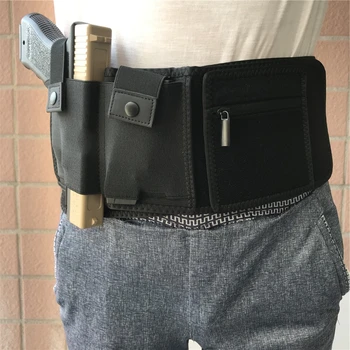 Taktinis Pilvo Juosta Pistoletas Glock Dėklas užslėptų Atlikti Pistoletas Elastinga Juosta Diržo Kairėje arba Dešinėje