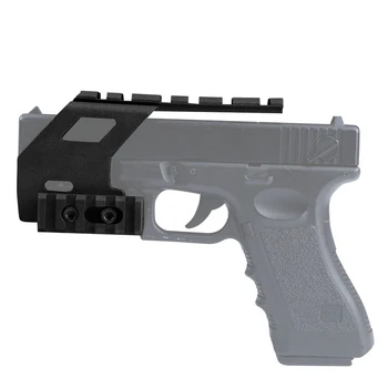 Taktinis Pistoletas Plastiko Polimerų Bazės Quad Picatinny Rail Akyse Lazerio apšvietimas taikymo Sritis tvirtinimas Glock 17 19