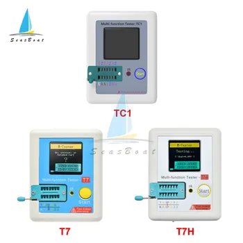 TC1 T7 T7-H Tranzistorius Testeris Multimetras TFT LCD Ekranas ESR Diodų Triode Talpa Varžos Matuoklis PNP, NPN MOSFET Multimetras