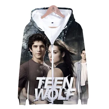 Teen Wolf 3D Full Spausdinti Tracksuit negabaritinių Hoodies palaidinės Streetwear moletom Hoodie Palaidinukė Vyrų, Moterų Plius Dydis 4XL