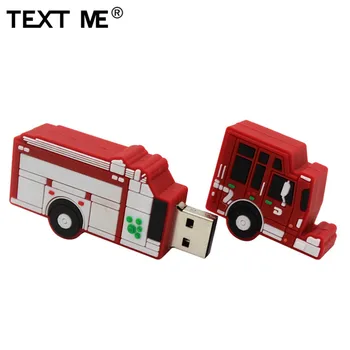 TEKSTAS MAN cartoonFire 32GB sunkvežimio modelis usb2.0 4GB 8GB 16GB 64GB pen drive USB 