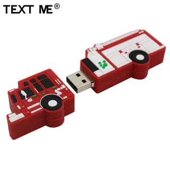 TEKSTAS MAN cartoonFire 32GB sunkvežimio modelis usb2.0 4GB 8GB 16GB 64GB pen drive USB 