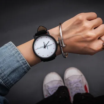 Tendencija pora laikrodžiai moterims top brand juoda balta mados širdies mėgėjams žiūrėti kvarco atsitiktinis ponios riešo žiūrėti moterų laikrodis reloj