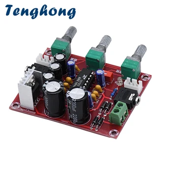 Tenghong Preamp Tonas Valdybos XR1075 BBE Digital Tuning Valdybos Garso Procesorius Preamplifier Valdybos AC DC 12V Aukštos Kokybės AMP Modulis