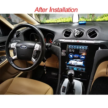 Tesla Android 9.0 DIN Car GPS navigacija radijo Ford Smax/S-Max/Galaxy 2007-automobilio multimedijos grotuvas Stereo garso autoradio