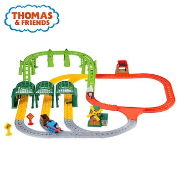 Thomas ir Draugai Matel Mini Traukinys Automobilių Žaislas Magnetinių Bėgių Brinquedos Thomas Užimtas Dieną Sodor Deluxe Set Žaislas Vaikams