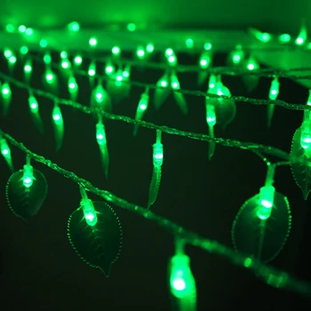 Thrisdar 10M 100 LED Žalias Lapas 