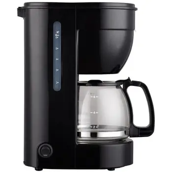 THULOS, elektrinis kavos aparatas, kurios pajėgumas 6 puodeliai, juoda spalva 0.75 L bakas. Su stiklo ąsotis ir anti-drip sistemoje.