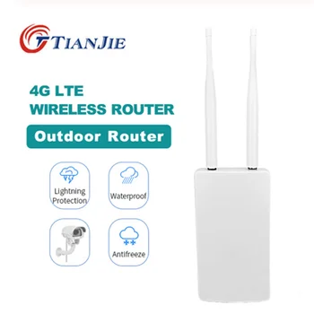 TIANJIE Lauko 4G/LTE, WiFi Router Wireless WAN/LAN Port Wifi AP Sim Kortelės Lizdas wifi Hotspot Vandeniui MEZON Maršrutizatorius, Modemas Dongle