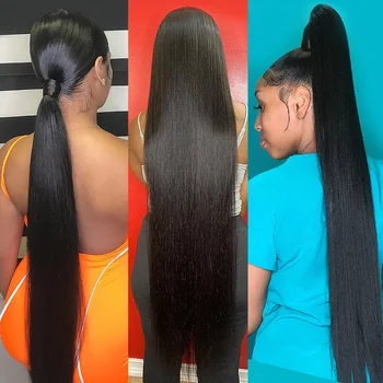 Tiesiai žmogaus plaukų ryšulių 28 30 40 colių ilgio brazilijos plaukų pynimas ryšulių remy šlapias ir banguoti 3 4 ryšulius, žmogaus plaukų priauginimas