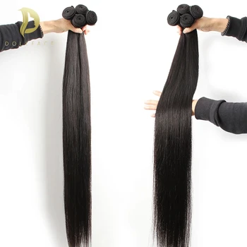 Tiesiai žmogaus plaukų ryšulių 28 30 40 colių ilgio brazilijos plaukų pynimas ryšulių remy šlapias ir banguoti 3 4 ryšulius, žmogaus plaukų priauginimas
