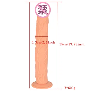 Tikroviškas dildo gode didžiulis moterų žaislai 13/14 colių didžiulis silikono varpos sekso žaislai moterims, varpos tikroviškas dildo