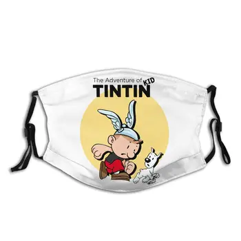 Tin Tin Vaikams Atitinka Up Asterix Ir Obelix Plaunama Burnos, Veido Kaukė Modelio Stabdžių Migla Apsaugos Kaukė Respiratorius su Filtrais